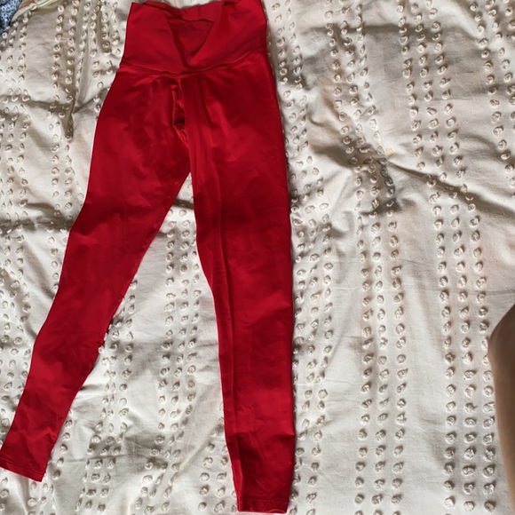 LaLa Land Red Full Length Leggings - Picture 2 of 3